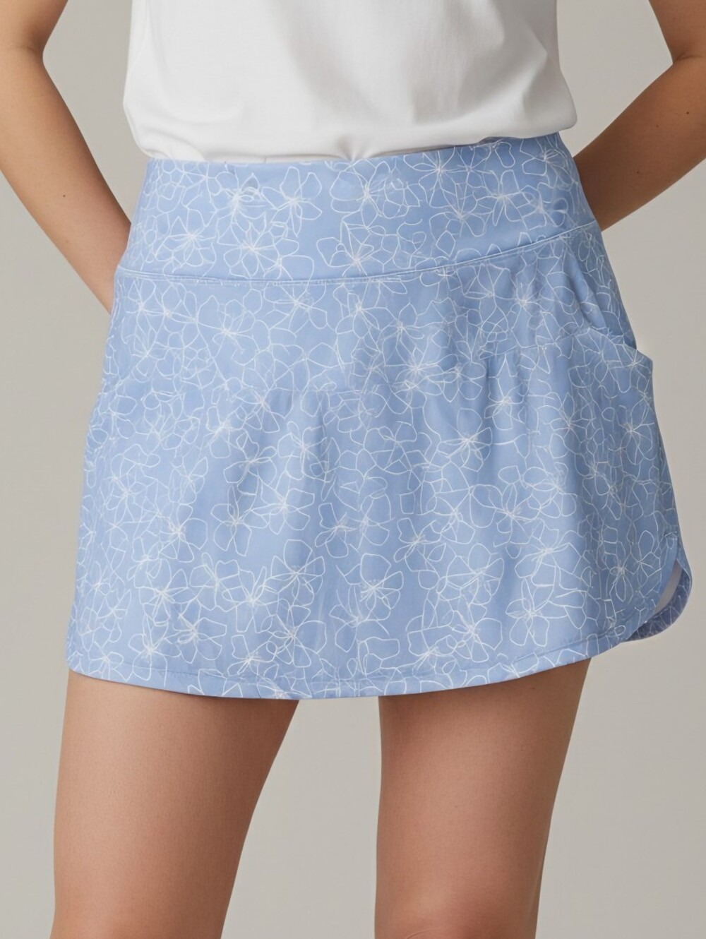 PUMA Light Blue Floral Active Skort #SHO9